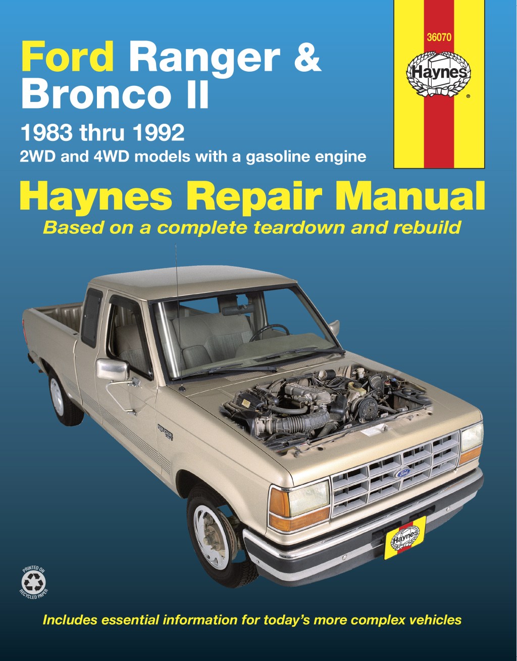 Picture of: Bundle: Ford Ranger & Bronco II WD & WD Gas Models (-9) Haynes Repair  Manual