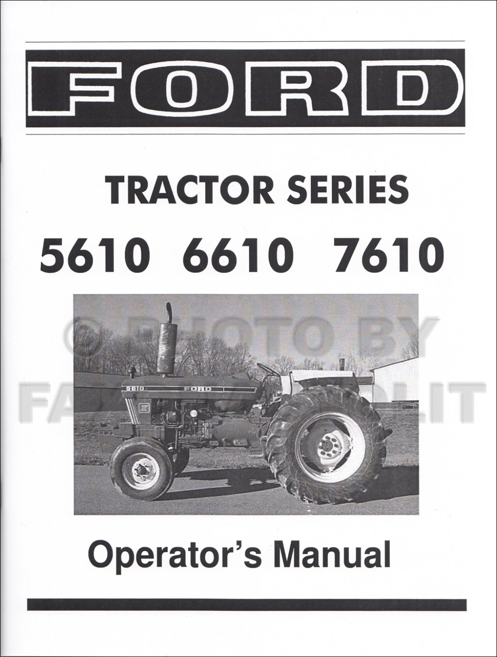 Picture of: – Ford Tractor Owners Manual Reprint