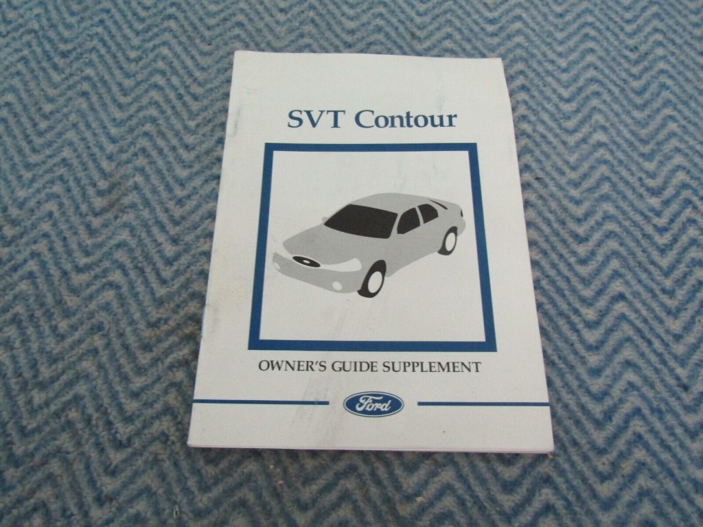 Picture of: NOS   FORD SVT CONTOUR OWNERS MANUAL GUIDE SUPPLEMENT BOOKLET RARE
