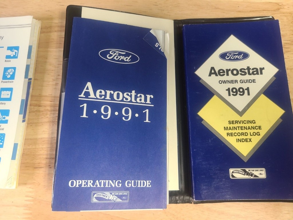 Picture of: 19 Ford Aerostar owners manual