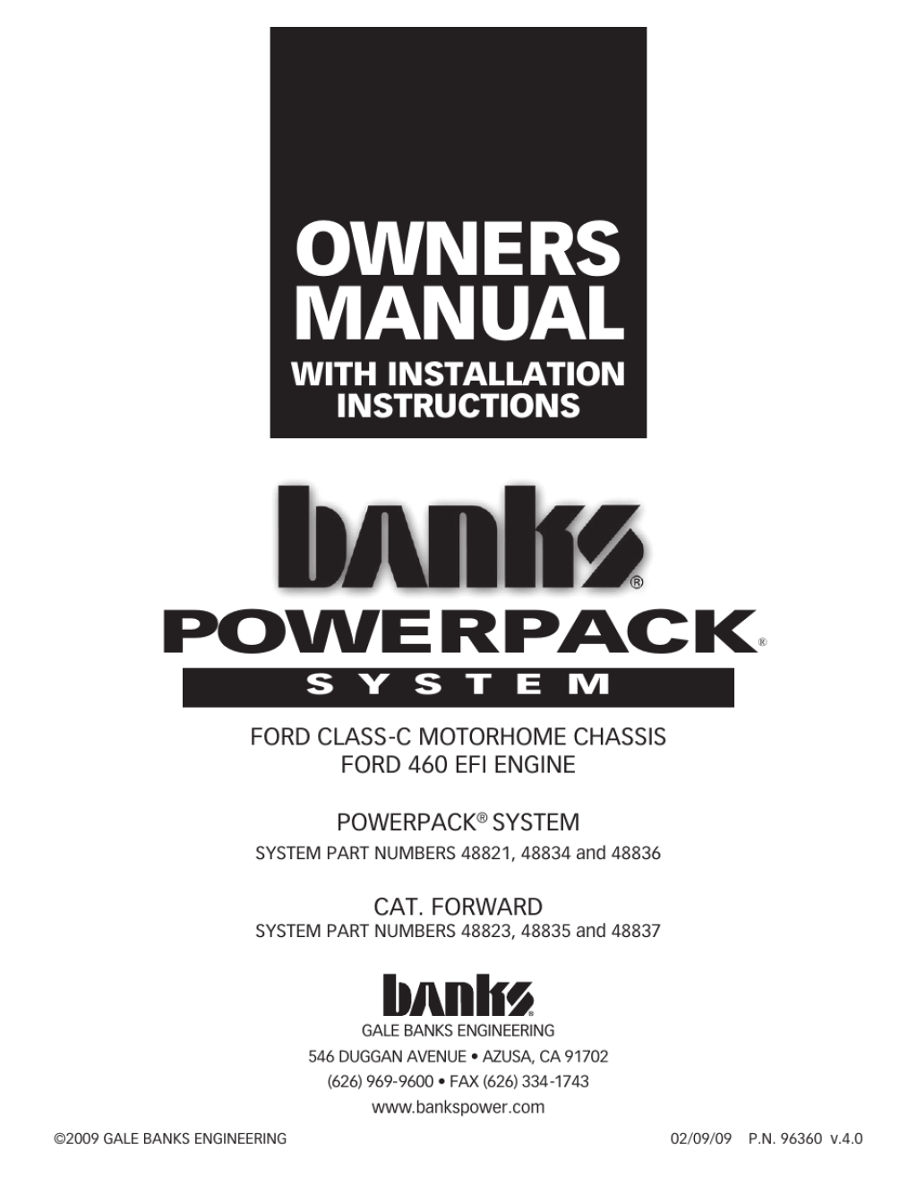 Picture of: Banks Power Ford Motorhomes: (Gas ‘ –