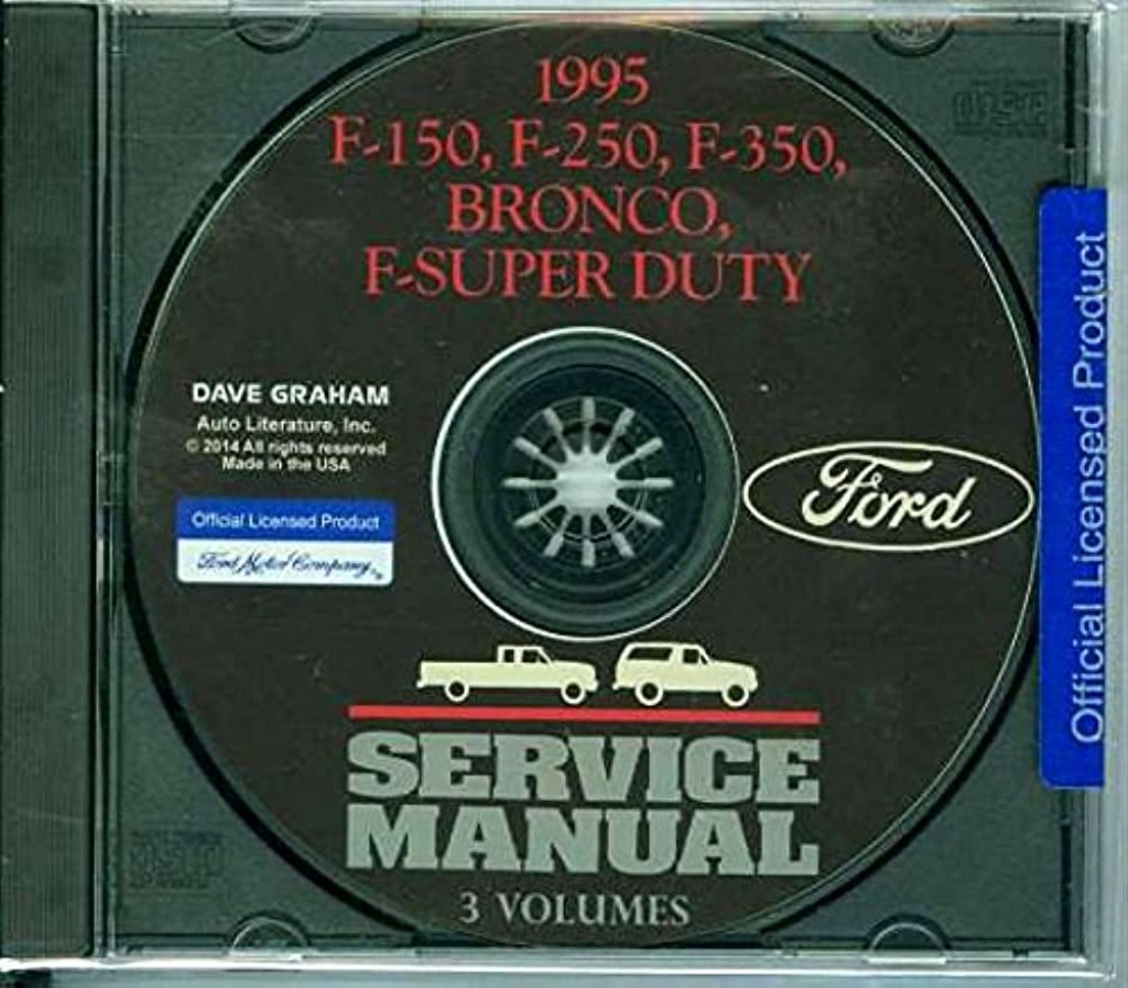 Picture of: COMPLETE  FORD TRUCK & PICKUP FACTORY REPAIR SHOP & SERVICE MANUAL CD –  INCLUDES Bronco, F-, F-, F, F-Super Duty – COVERS Engine, Body,