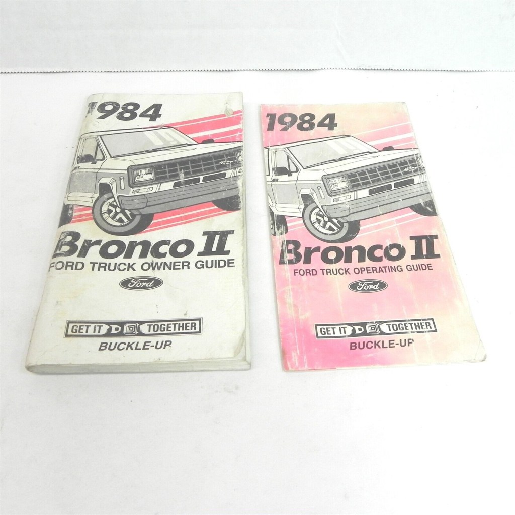 Picture of: FORD BRONCO II  OWNER MANUAL #EA-A31-EB OPERATING GUIDE