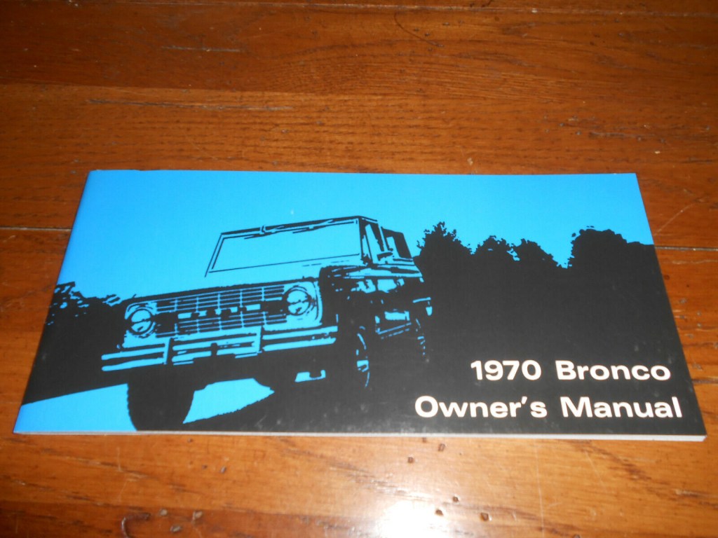 Picture of: FORD BRONCO OWNER MANUAL / ‘ OWNER’S GUIDE  eBay