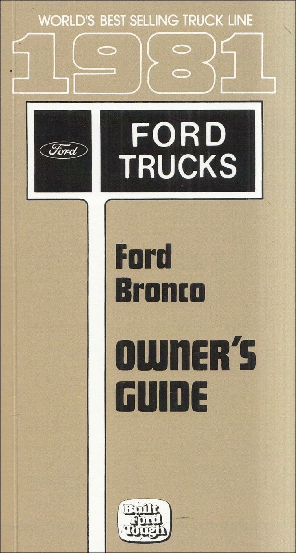 Picture of: Ford Bronco Owners Manual Owner User Instruction Guide Book Custom  Ranger
