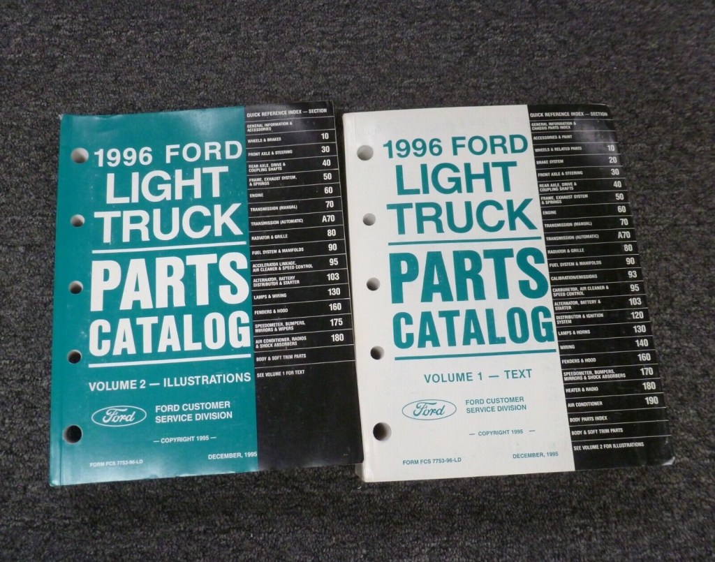 Picture of: Ford Econoline E E E Van Parts Catalog Manual Set Custom  Chateau