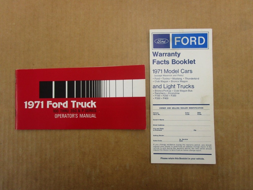 Picture of: Ford F F F P-SERIES truck pickup owners manual