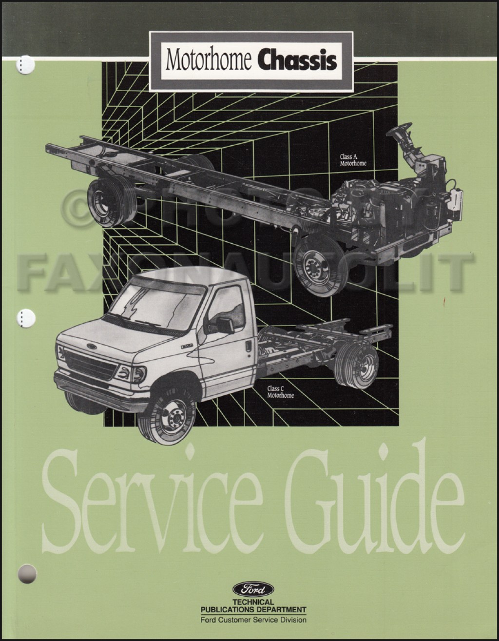 Picture of: Ford Motorhome Chassis Service Guide Original