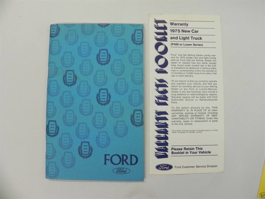 Picture of: FORD OWNERS MANUAL (KIT)  FIRST PRINTING FORM –A *VERY GOOD  COND*
