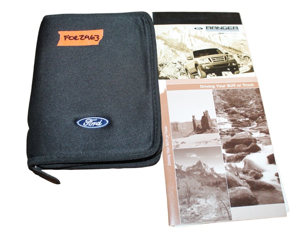 Picture of: Ford Ranger owners manual with case FX Sport XL XLT For