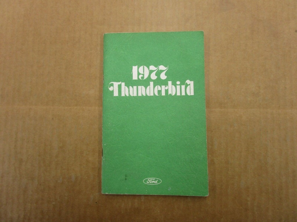 Picture of: Ford Thunderbird owners manual book literature ORIGINAL