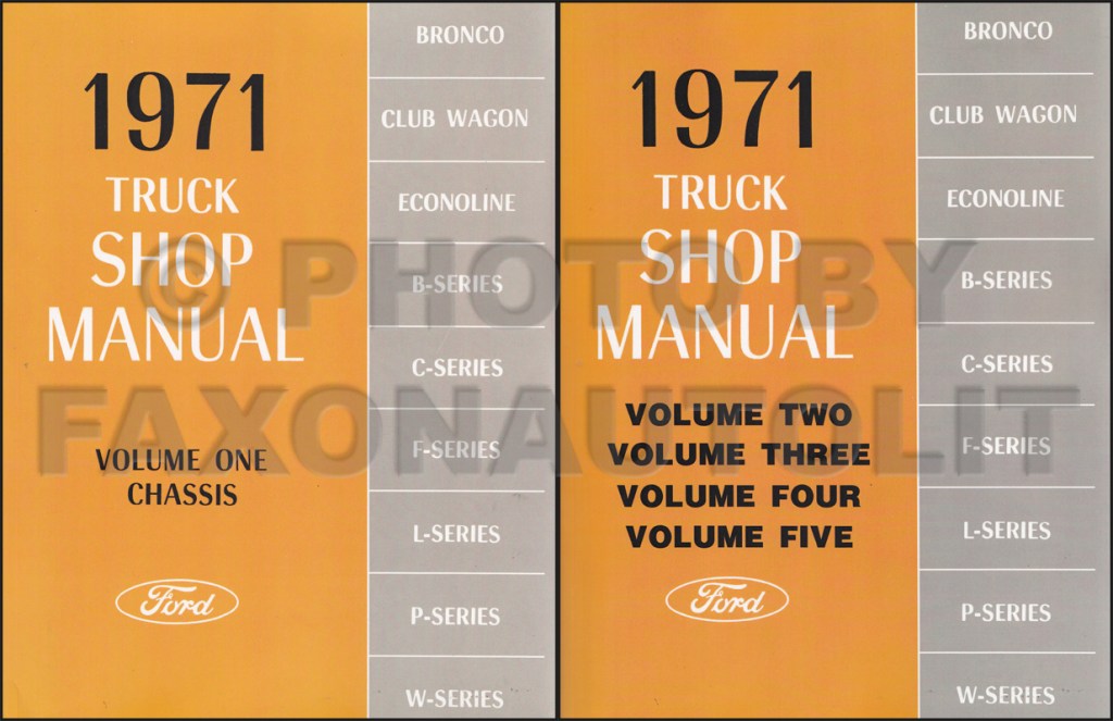 Picture of: Ford Truck Repair Shop Manual Set Reprint Pickup Van