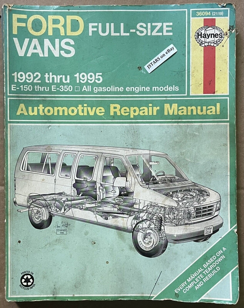 Picture of: FORD VAN E E E REPAIR MANUAL by HAYNES