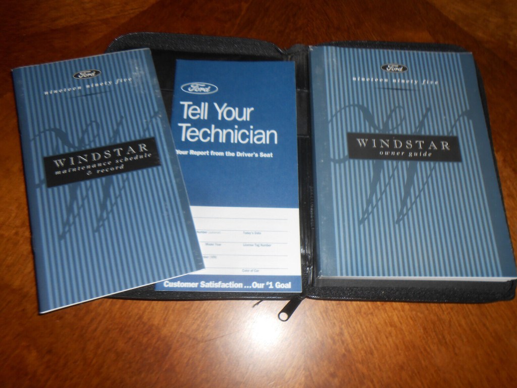 Picture of: FORD WINDSTAR VAN OWNER’S MANUAL and MUCH