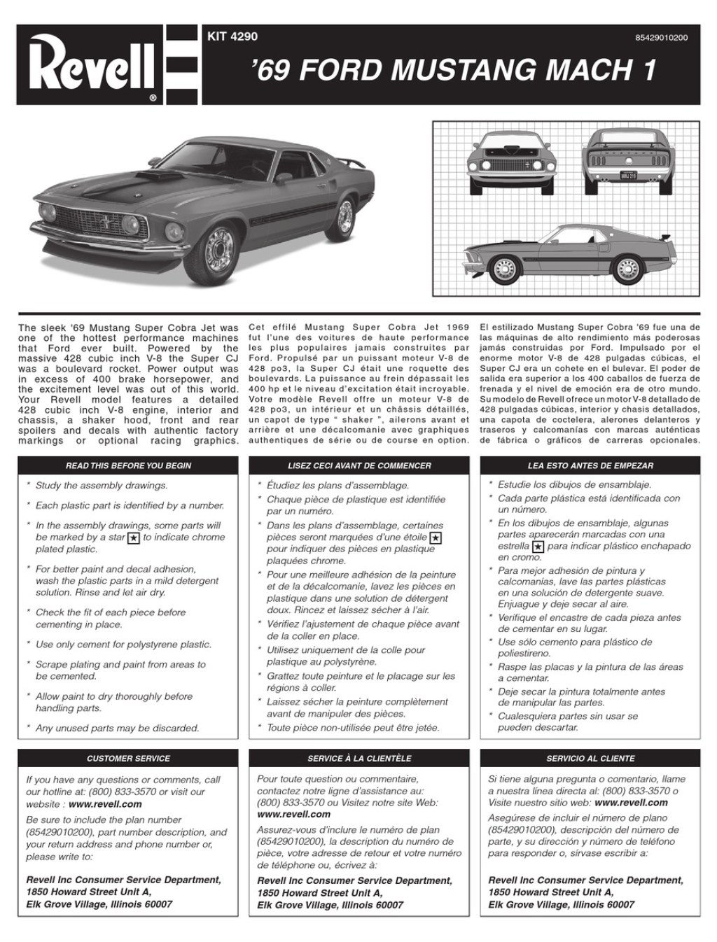 Picture of: REVELL  FORD MUSTANG MACH  PARTS MANUAL Pdf Download  ManualsLib