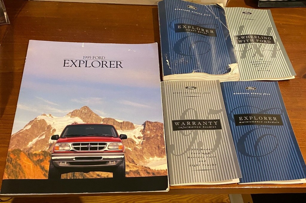 Picture of: The  Ford Explorer Owners Manual Guide Book bundle of  booklets
