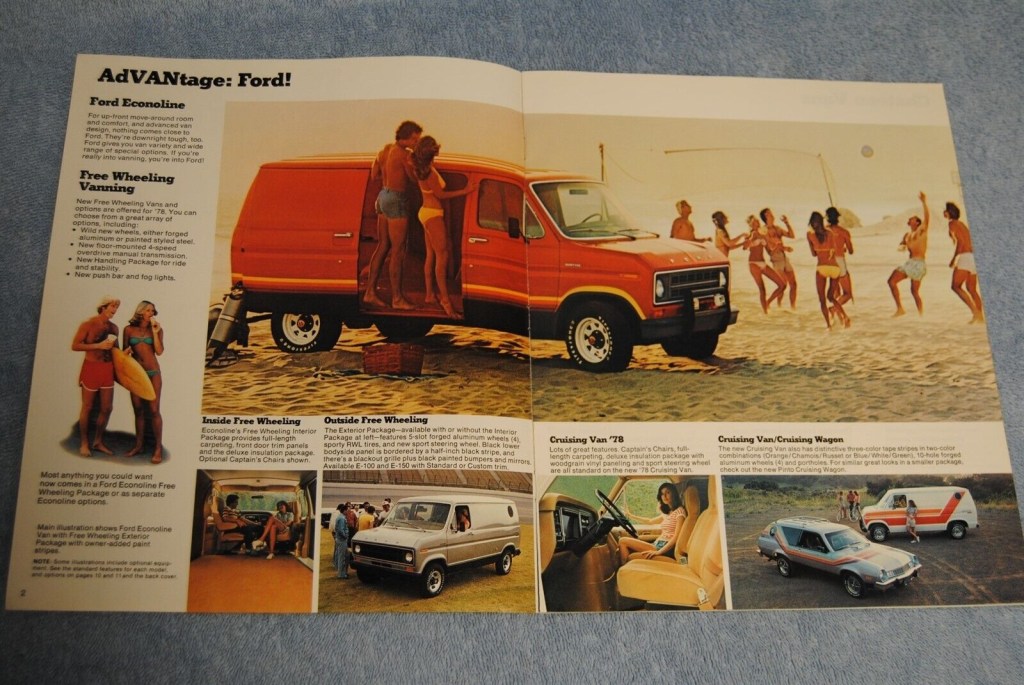 Picture of: Vintage  Ford Econoline Van Truck Dealer Brochure Booklet a